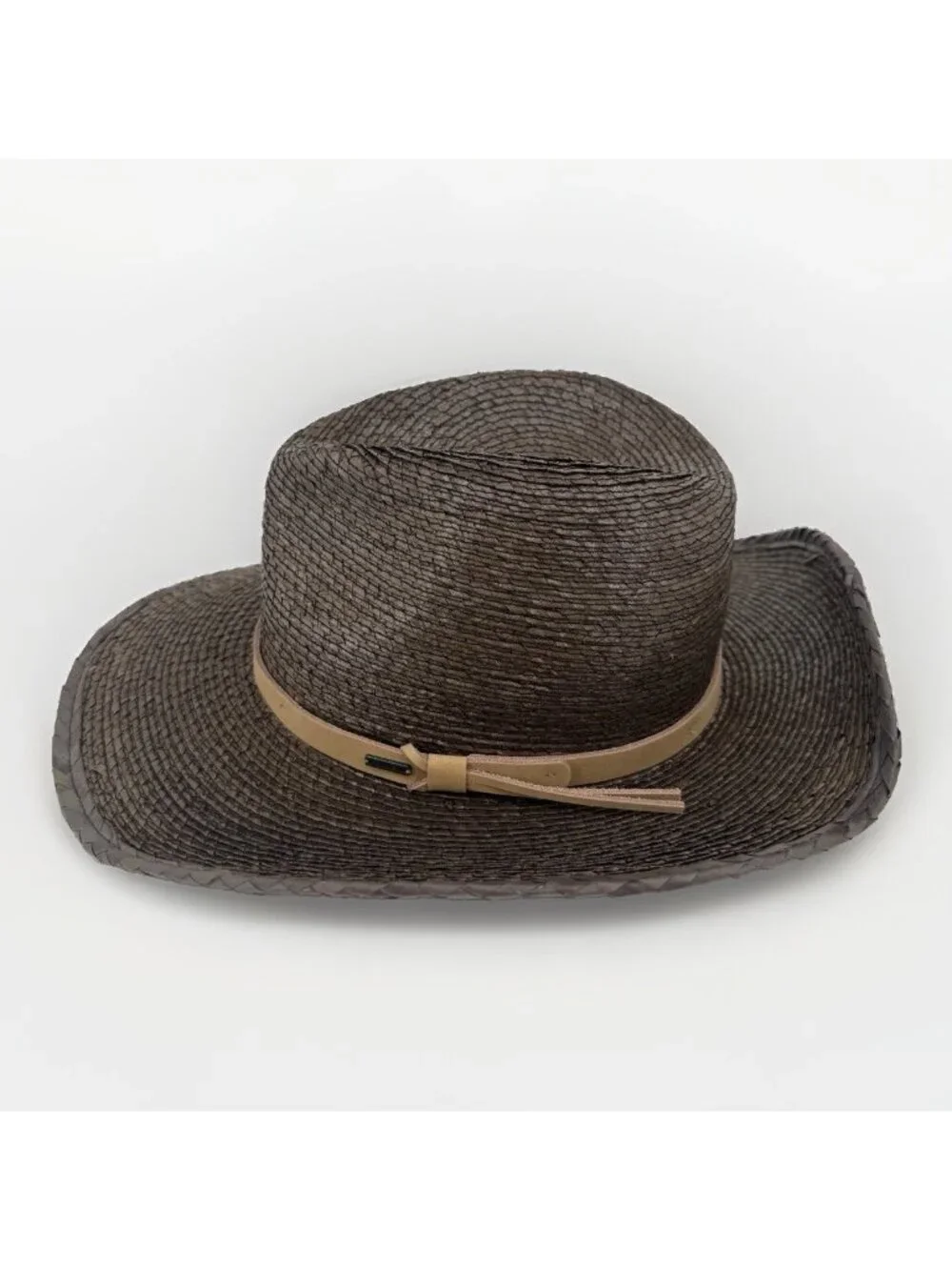 Brixton Women's Field Proper Straw Hat in Dark Earth/Natural size L  Adjustable